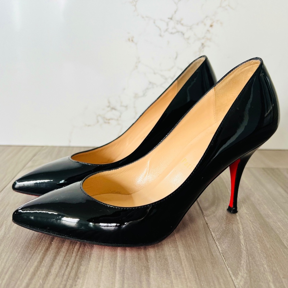 Christian Louboutin Black Patent Leather Heels